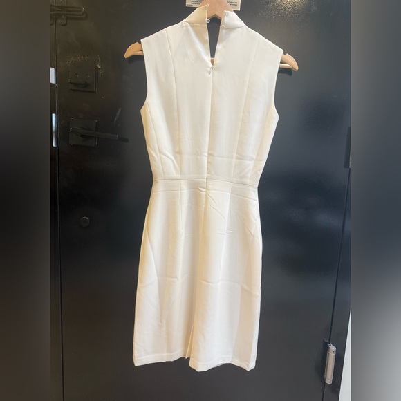 Club Monaco Cream/White Twist Neck Dress NWT!! - Picture 2 of 4